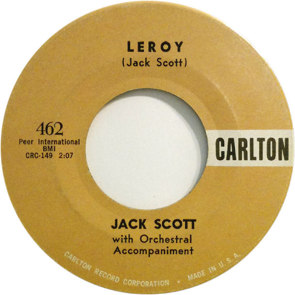 Jack Scott : Leroy / My True Love (7