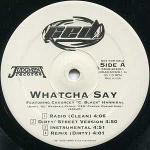 Ced (3) : Whatcha Say (12", Promo)