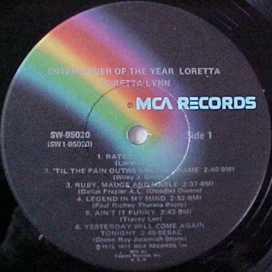 Loretta Lynn : Entertainer Of The Year - Loretta (LP, Album, Club)