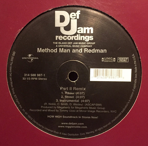 Method Man & Redman : Part II Remix / Let's Do It (12