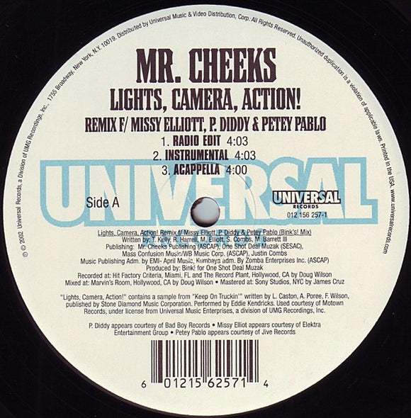 Mr. Cheeks F/ Missy Elliott, P. Diddy & Petey Pablo : Lights, Camera, Action! (Remix) (12