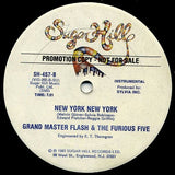 Grandmaster Flash & The Furious Five : New York New York (12", Promo)