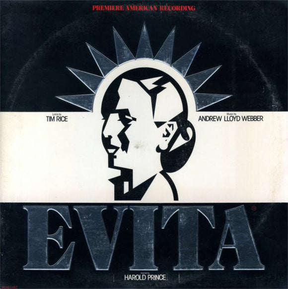 Andrew Lloyd Webber And Tim Rice : Evita: Premiere American Recording (2xLP, Album, Glo)