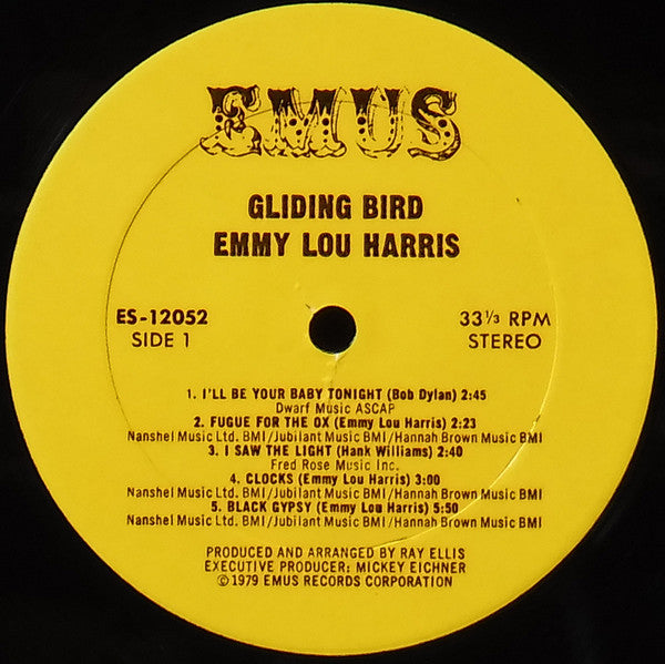 Buy Emmylou Harris : Gliding Bird (LP, Album, RE) Online for a great ...