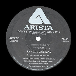 Bay City Rollers : Don't Stop The Music (12")