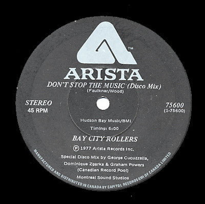 Bay City Rollers : Don't Stop The Music (12