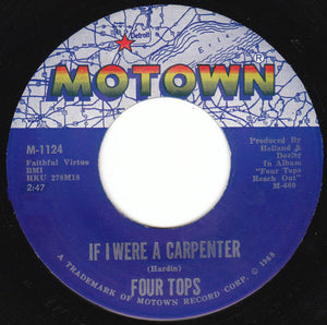 Four Tops : If I Were A Carpenter / Wonderful Baby (7", ARP)