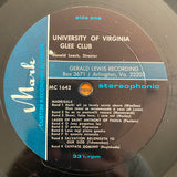The University of Virginia Glee Club : A Shadow's on the Sundial (LP)