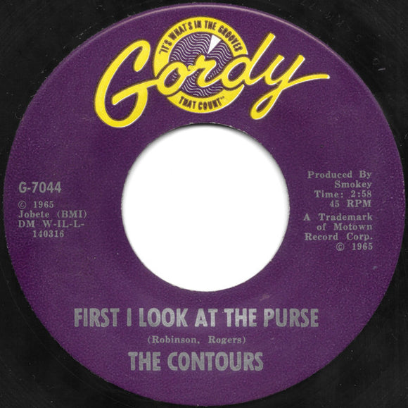 The Contours : First I Look At The Purse (7