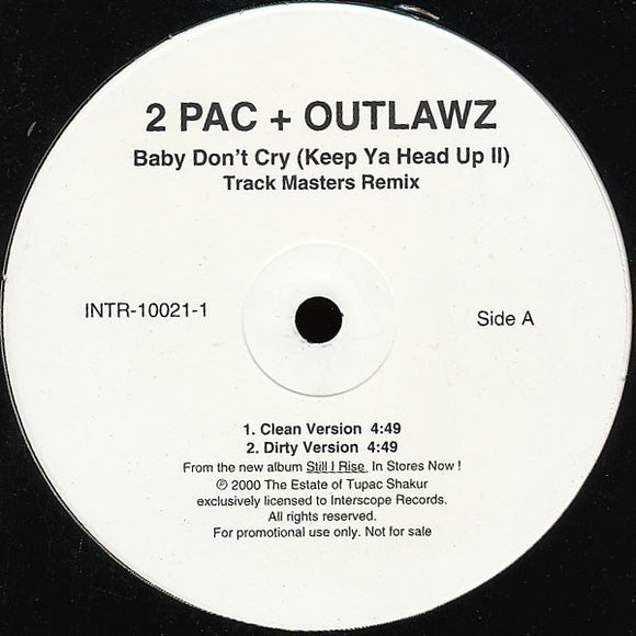 2Pac + The Outlawz : Baby Don't Cry (Keep Ya Head Up II) (Track Masters Remix) (12