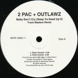 2Pac + The Outlawz : Baby Don't Cry (Keep Ya Head Up II) (Track Masters Remix) (12", Promo)