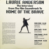 Laurie Anderson : The Interview From The Film Soundtrack To Home Of The Brave (2xLP, Promo)