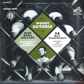 Woody Guthrie : Dust Bowl Ballads (LP, RE)