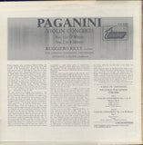 Niccolò Paganini, Ruggiero Ricci, The London Symphony Orchestra, Anthony Collins (2) : Violin Concerti, No. 1 In D Major, No. 2 In b Minor (LP)