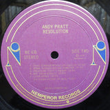 Andy Pratt : Resolution (LP, Album)