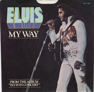 Elvis Presley : My Way / America (7", Single, Mono, Styrene)