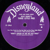 Sterling Holloway, Tutti Camarata : The Stories And Songs Of Walt Disney's Three Little Pigs (How They Fooled The Big Bad Wolf & Three Little Wolves And Invented A Wolf-Spanking Machine) (LP)