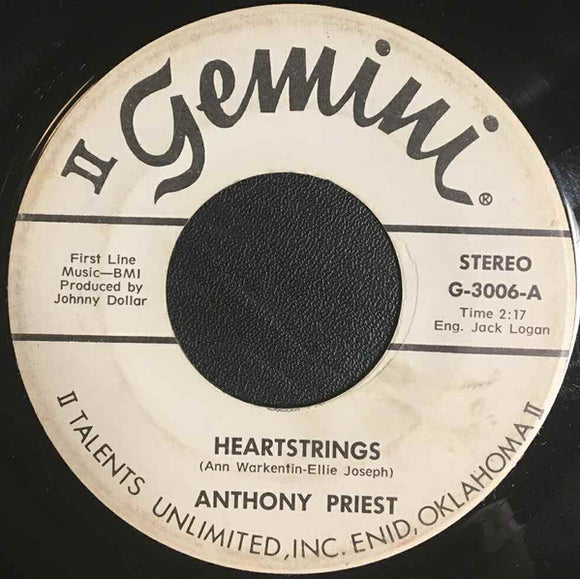 Anthony Priest : Heartstrings / Jet Set Baby (7