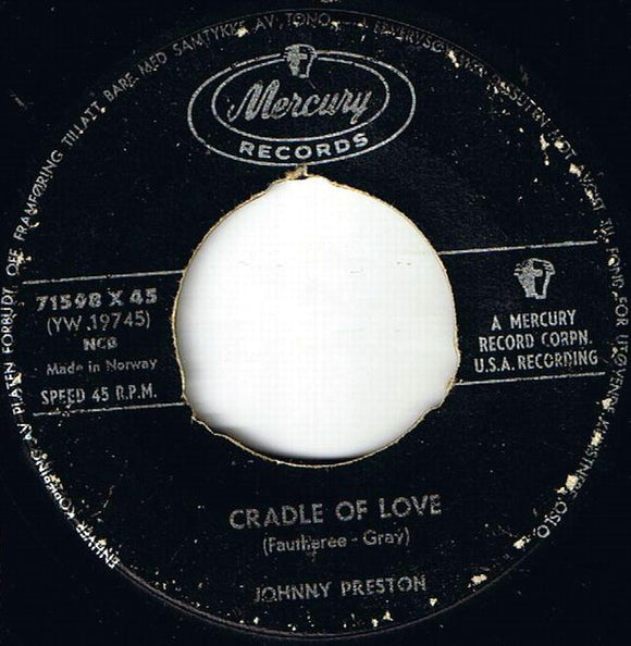 Johnny Preston : Cradle Of Love / City Of Tears (7