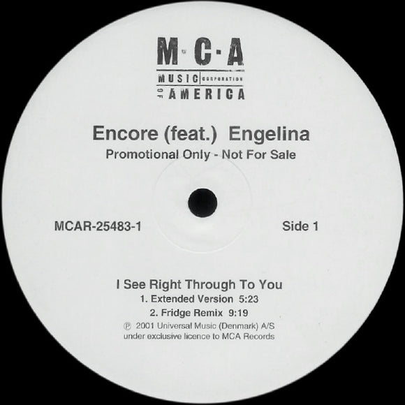 DJ Encore (Feat.) Engelina : I See Right Through To You (12