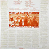 Hal Galper Quintet : Speak With A Single Voice (LP, Album)