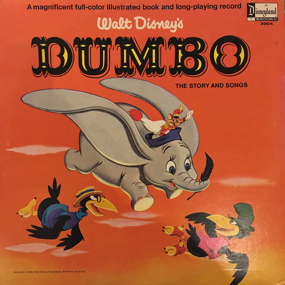 Unknown Artist : Walt Disney's Dumbo (The Story And Songs) (LP, Gat)