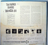 Brenda Lee : Too Many Rivers (LP, Album, Pin)