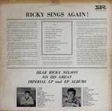 Ricky Nelson (2) : Ricky Sings Again (LP, Album, Mono, Ind)