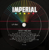 Ricky Nelson (2) : Ricky Sings Again (LP, Album, Mono, Ind)