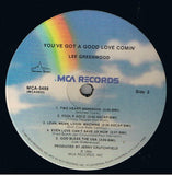 Lee Greenwood : You've Got A Good Love Comin' (LP, Album, Pin)