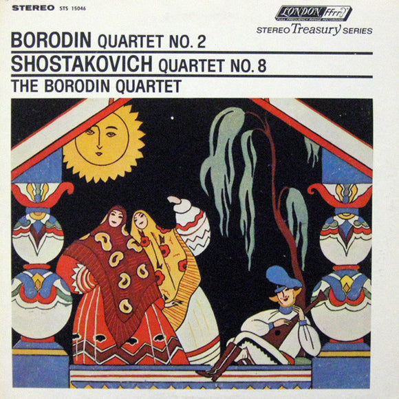 Borodin* / Shostakovich* - The Borodin Quartet* : Borodin Quartet No. 2 / Shostakovich Quartet No. 8 (LP, Album, RE, RP)