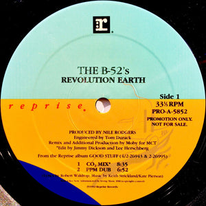 The B-52's : Revolution Earth (12", Promo)