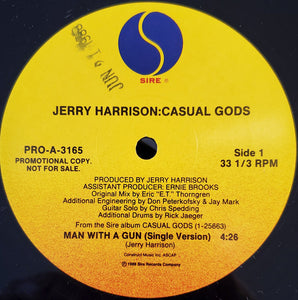 Jerry Harrison: Casual Gods : Man With A Gun (12", Promo)