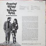 Conway Twitty & Loretta Lynn : We Only Make Believe (LP, Album)