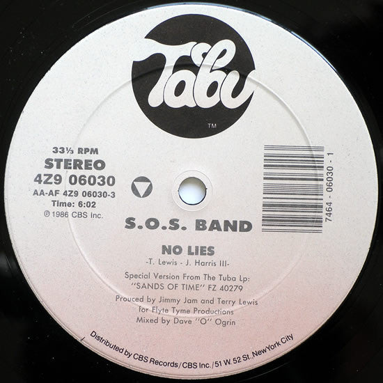 The S.O.S. Band : No Lies (12