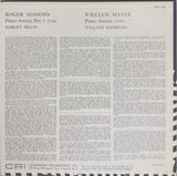 Roger Sessions / William Mayer : Sessions : Piano Sonata No. 1 / Mayer : Piano Sonata (LP)