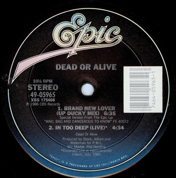 Buy Dead Or Alive : Brand New Lover (12