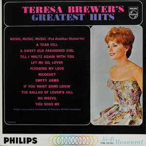 Teresa Brewer : Teresa Brewer's Greatest Hits (LP, Album, Mono)