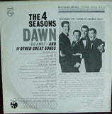 The Four Seasons : Dawn (Go Away) And 11 Other Great Songs (LP, Mono)