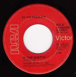 Elvis Presley : In The Ghetto (7", RE)