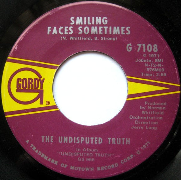 Undisputed Truth (2) : Smiling Faces Sometimes (7