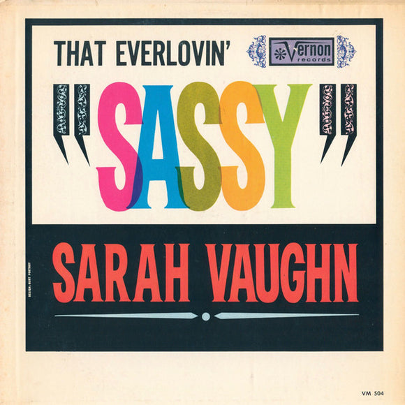 Sarah Vaughn* : That Everlovin' 