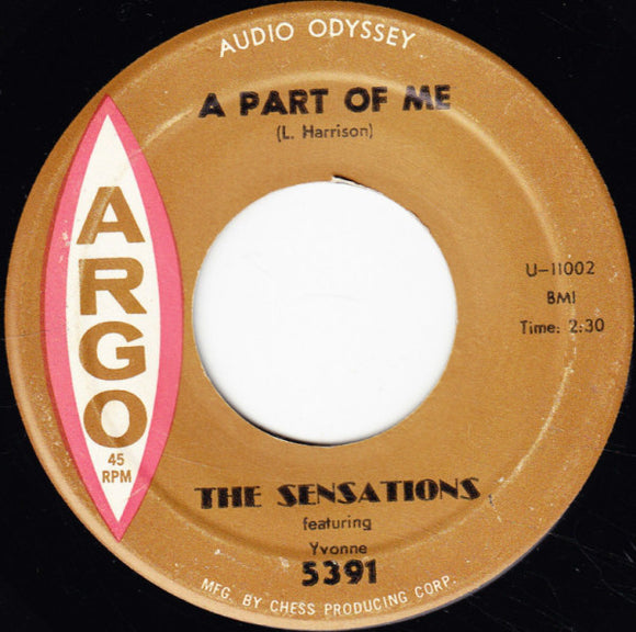 The Sensations (2) Featuring Yvonne Mills : A Part Of Me / Music, Music, Music (7