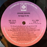 Lorraine Frisaura : Be Happy For Me (LP, Album)