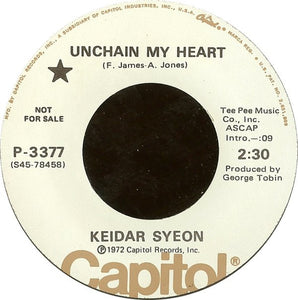 Keidar Syeon : Unchain My Heart / Brown Eyed Girl (7", Promo)