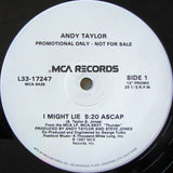 Andy Taylor : I Might Lie (12", Single, Promo)