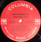 Dave Brubeck : Dave Brubeck's Greatest Hits (LP, Comp, Mono)