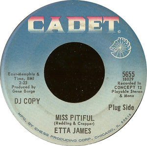 Etta James : Miss Pitiful / Bobby Is His Name (7", Promo)