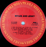 Myles and Lenny : Myles And Lenny (LP, Album)