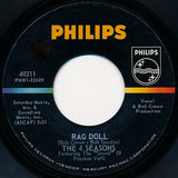 The Four Seasons : Rag Doll / Silence Is Golden (7", Single)